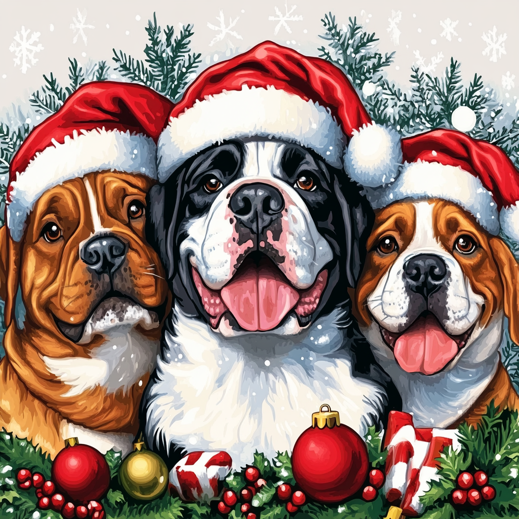 Partners in crime under the Christmas tree