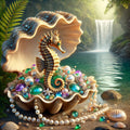 Treasures of the sea in a seashell