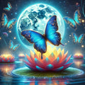 Nocturnal Dance on Lotus Flowers