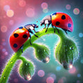Colorful world of ladybugs