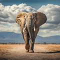 Puissance et élégance de l'éléphant