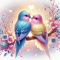 A kiss under celestial light