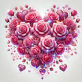 Sparkling bouquet of love