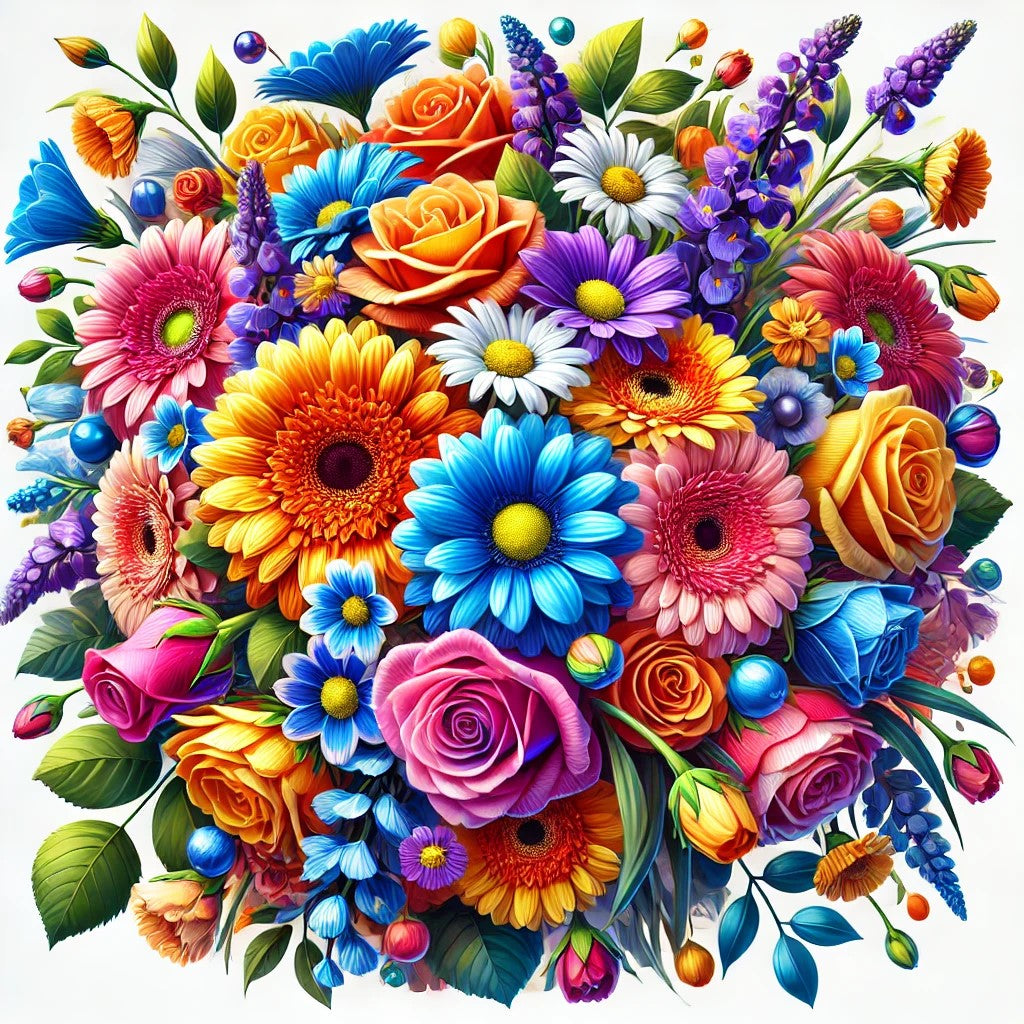 Explosion de couleurs florales