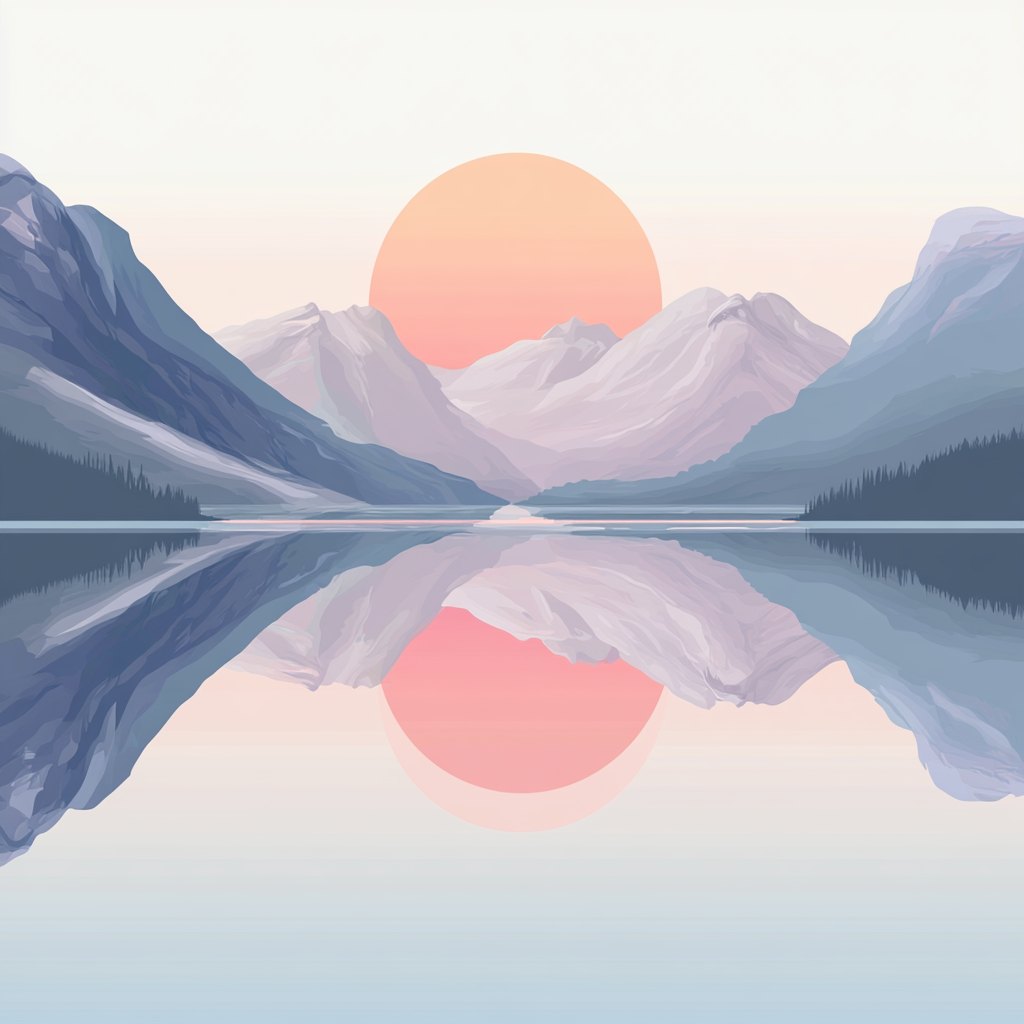 Reflets parfaits du matin
