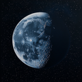 Im Raum gefangener Mond