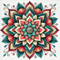 Univers végétal en mandala