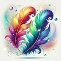 Rainbow Feathers