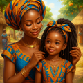 Beauté africaine et amour maternel