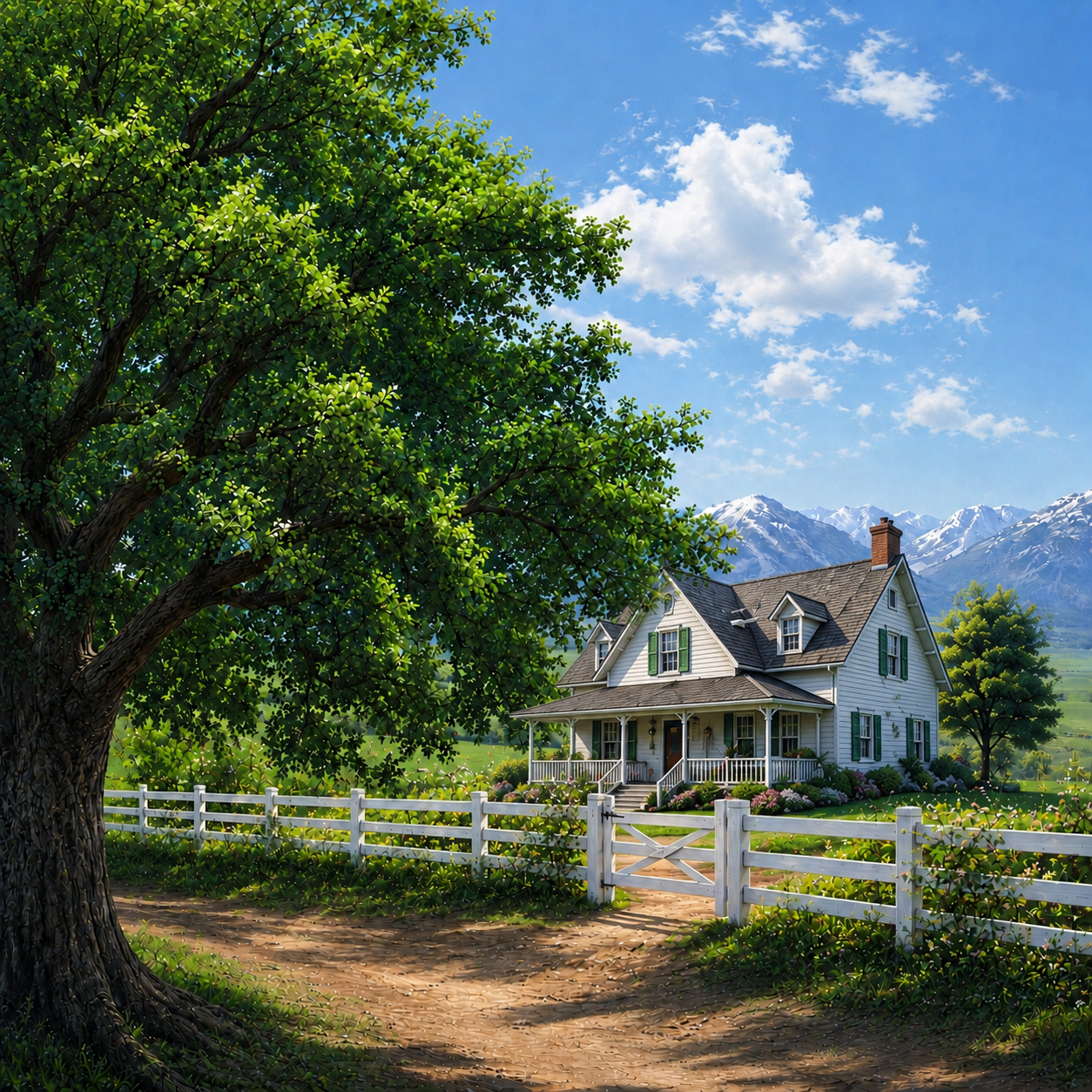 Maison de Campagne en Été