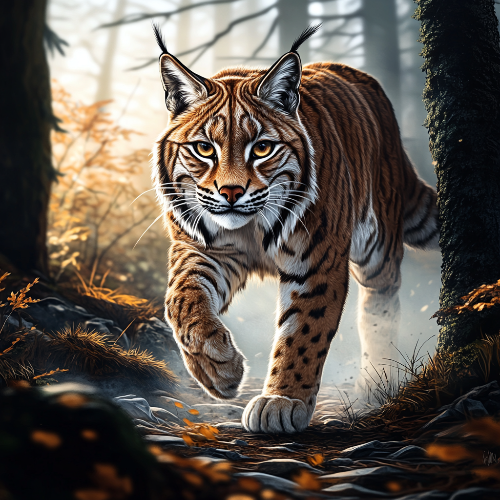 Lynx in the forest