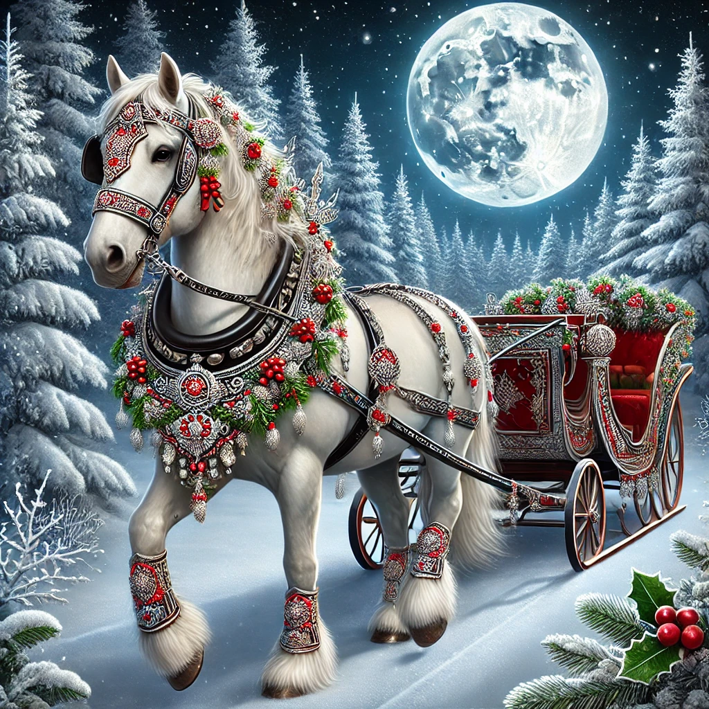 Le cheval des contes de Noël