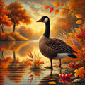 L'oie et les couleurs de l'automne