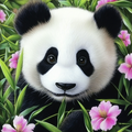 Un Panda parmi les Pétales