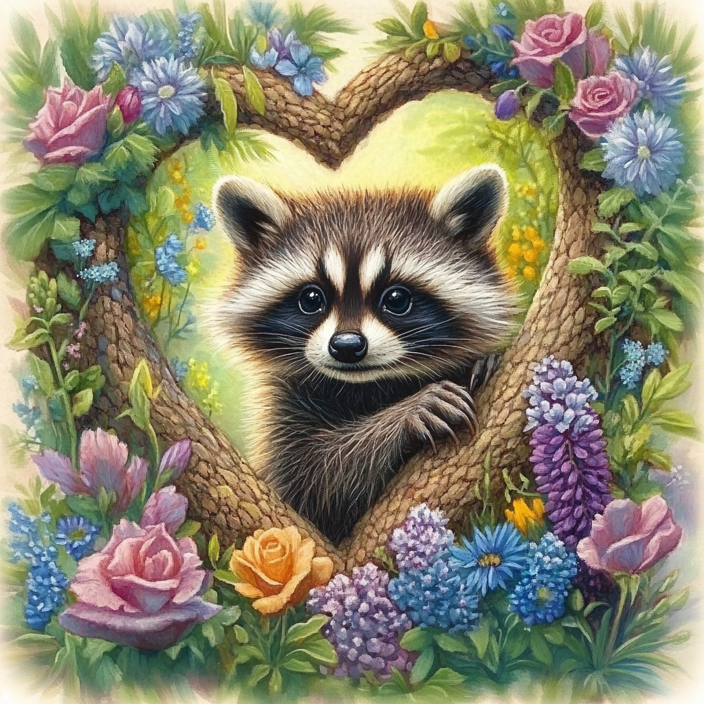 Petit invité au cœur des fleurs