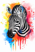 Buntes Zebra