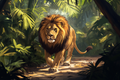 Fier et puissant, le lion prend possession