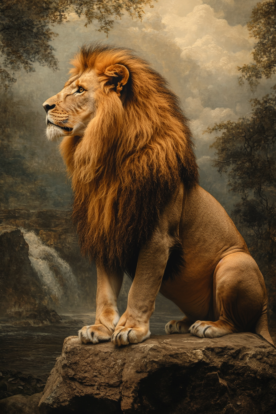La grandeur intemporelle du lion