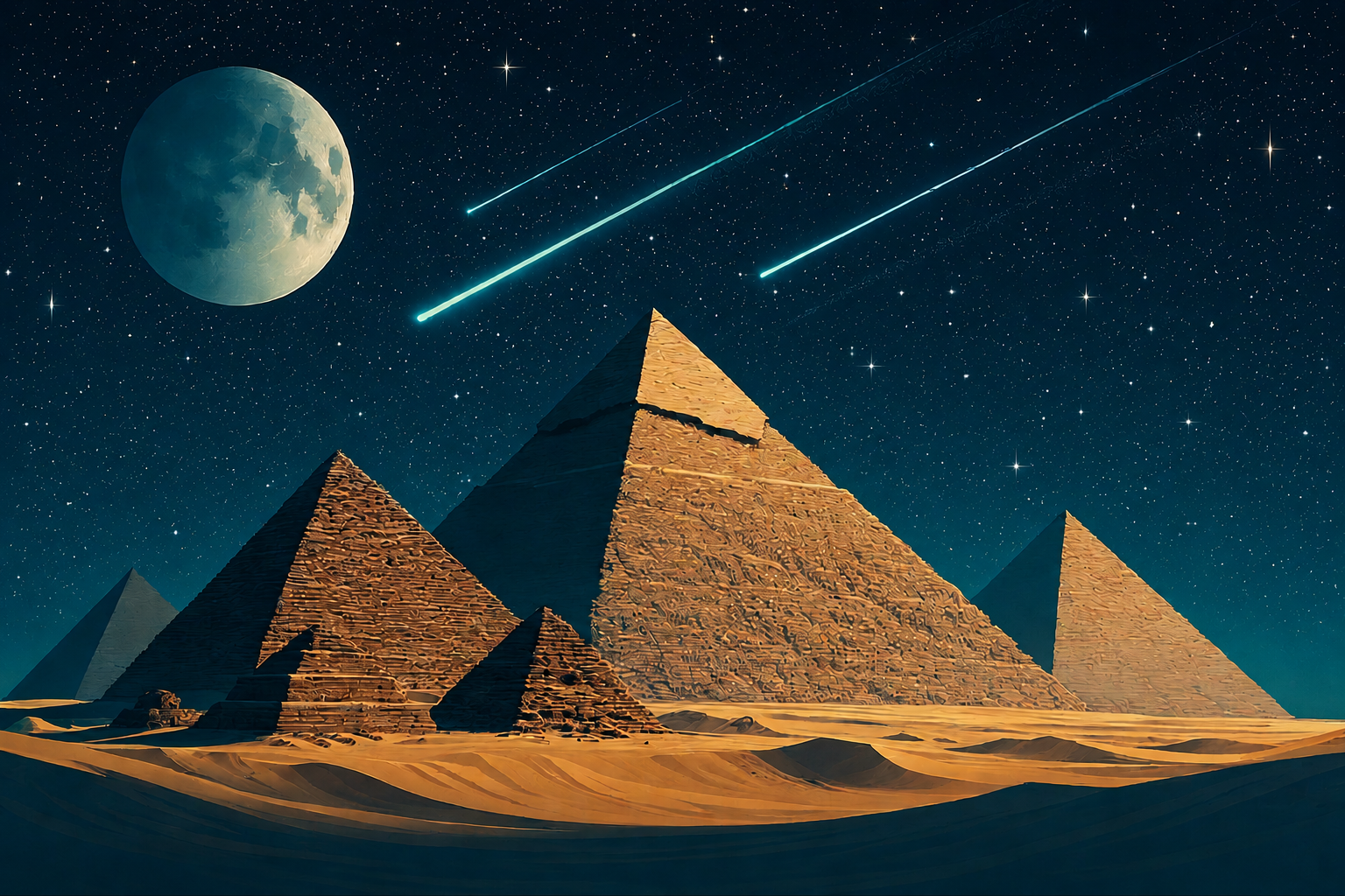 Nuit magique sur Gizeh
