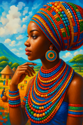 Woman of the village, queen of the world