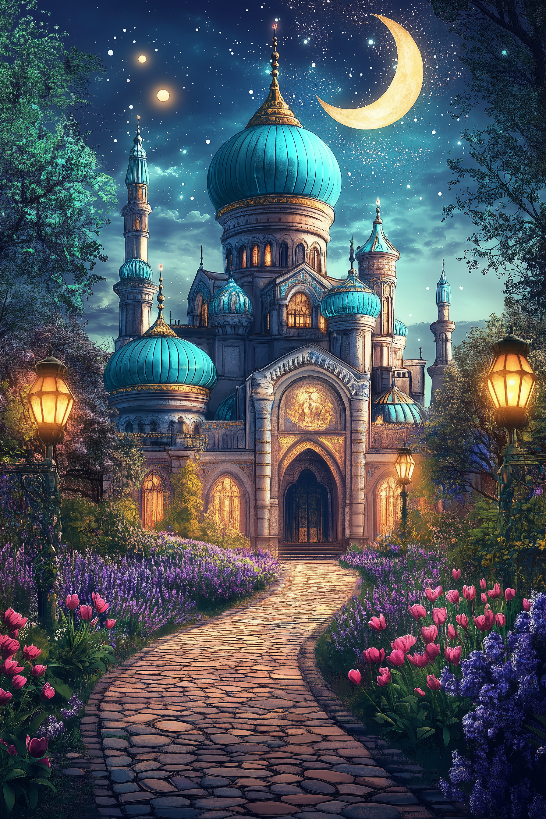 Jardins secrets au clair de lune