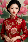 Rouge impérial et fleurs sacrées