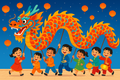 Smiles to the rhythm of the dragon