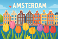 Amsterdam entre tulipes et canaux