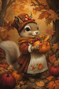 Enchanted harvest under the maple trees