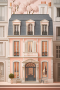 Pink house with Parisian charm