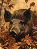 Portrait of a Wild Boar