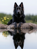 Fidèle compagnon au reflet mystérieux