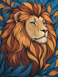 Lion Royal aux Yeux Saphir
