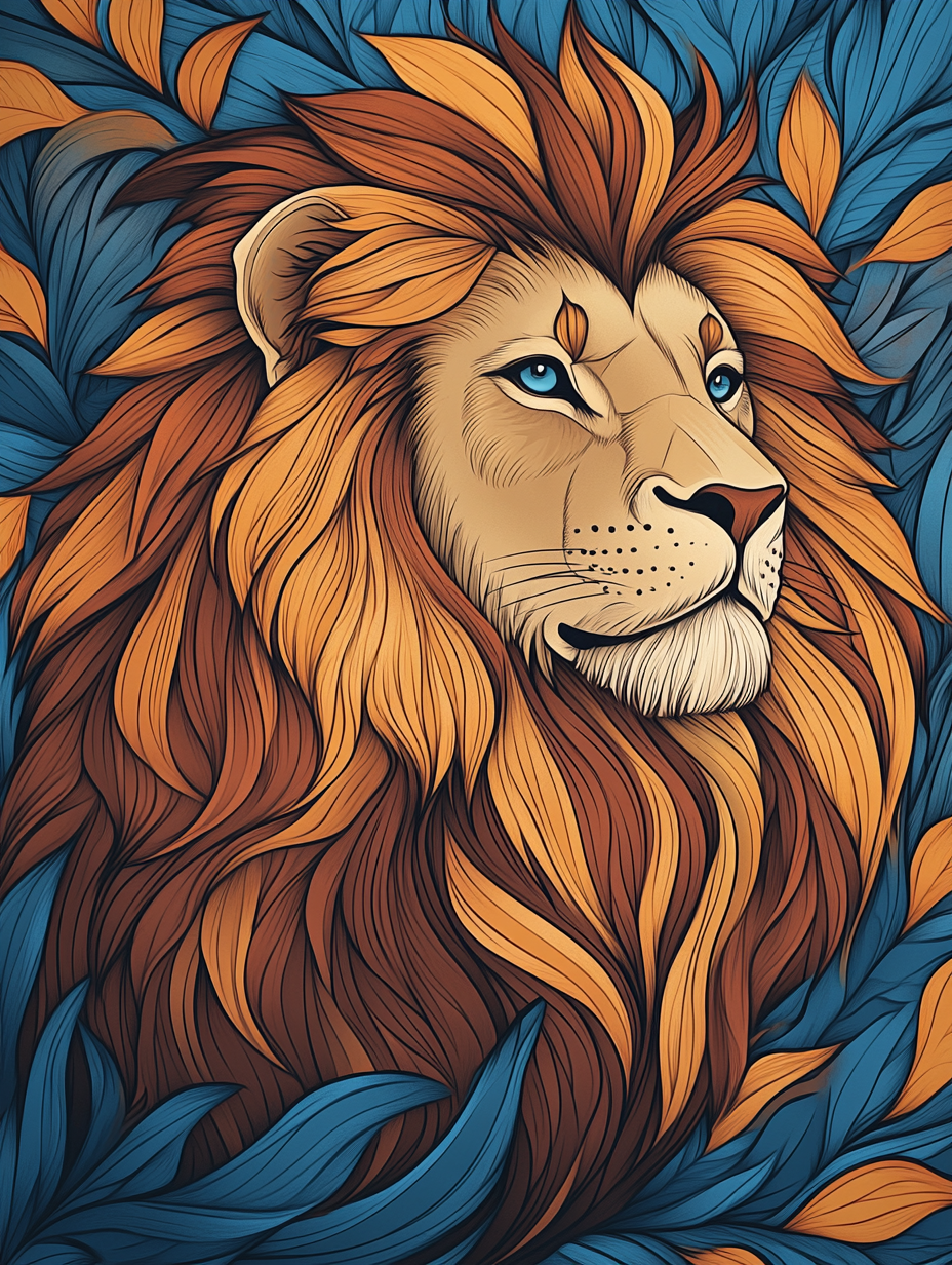 Sapphire-Eyed Royal Lion
