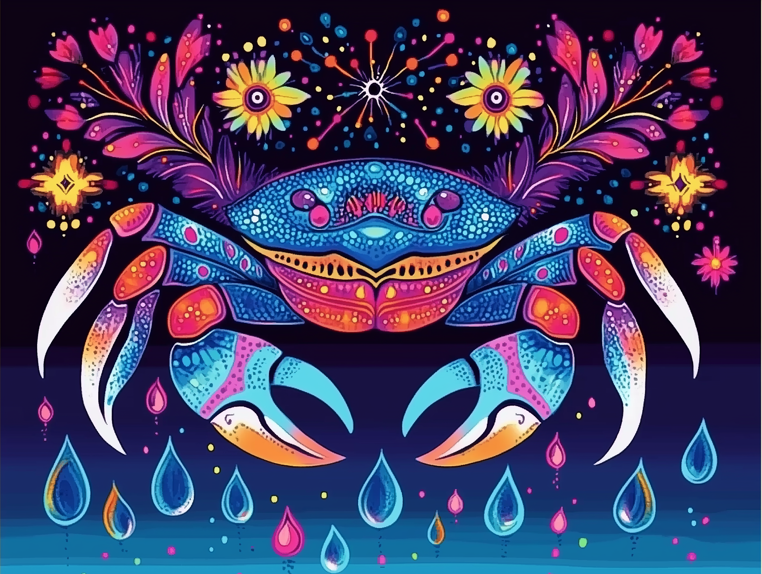 Une fête de couleurs sous la mer