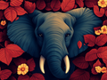 Éléphant et Harmonie Automnale