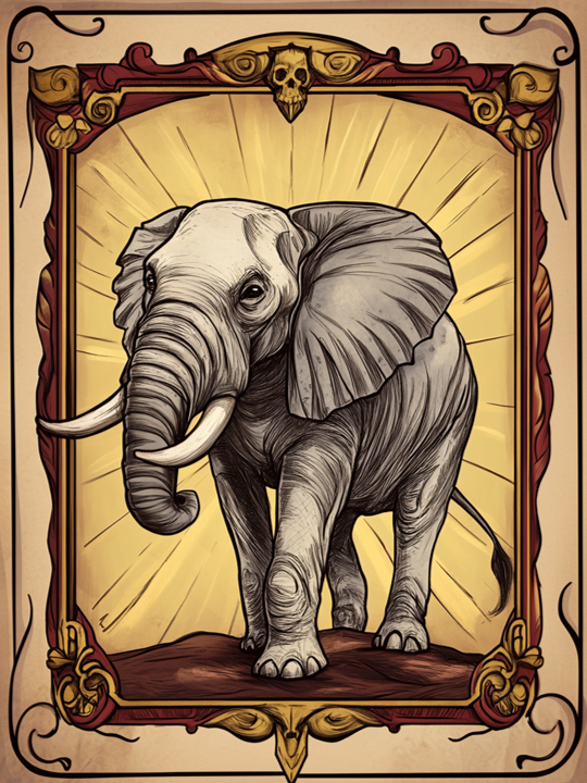 Tarot Card: Elephant King
