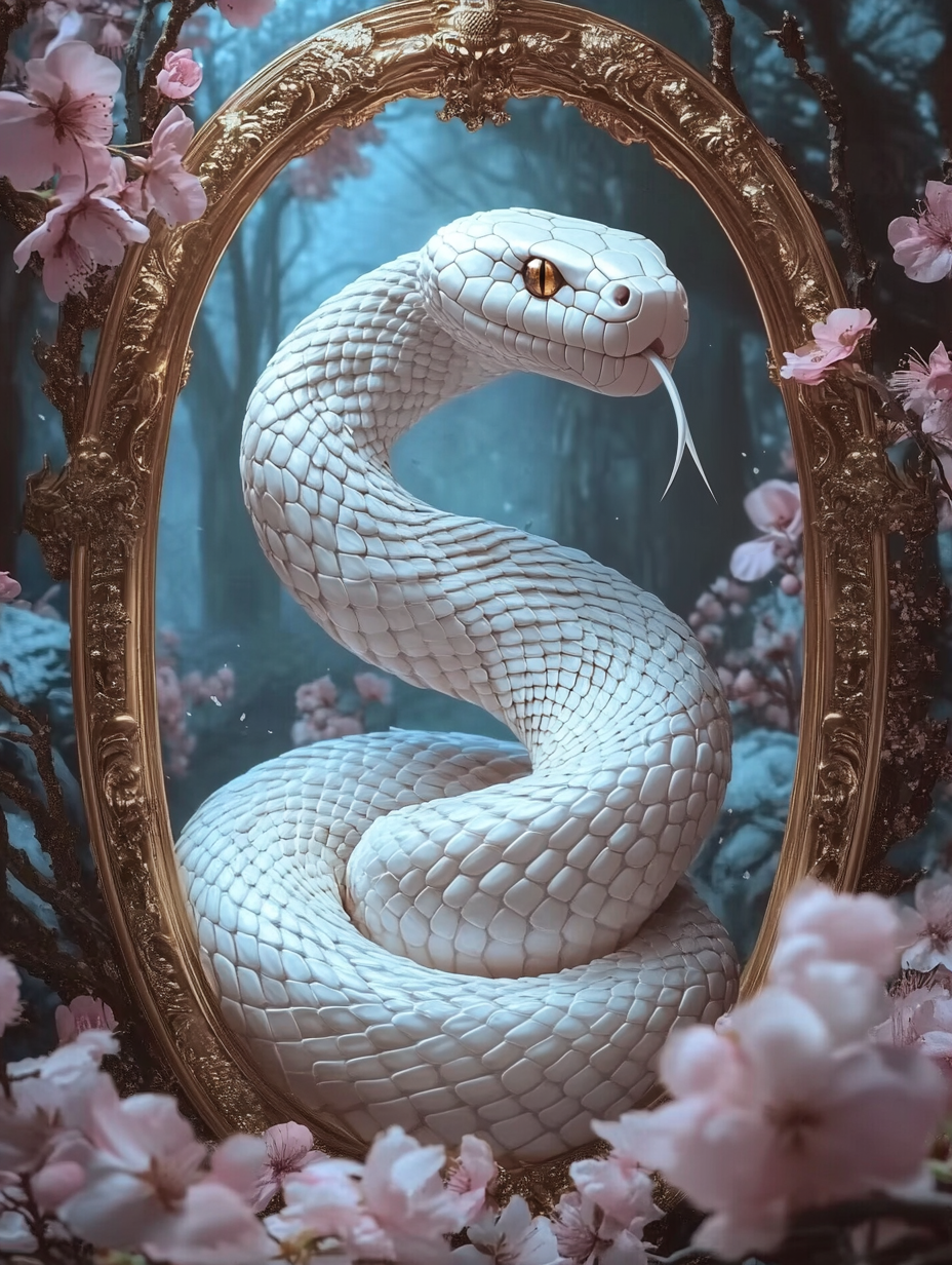 Le miroir enchanté du serpent