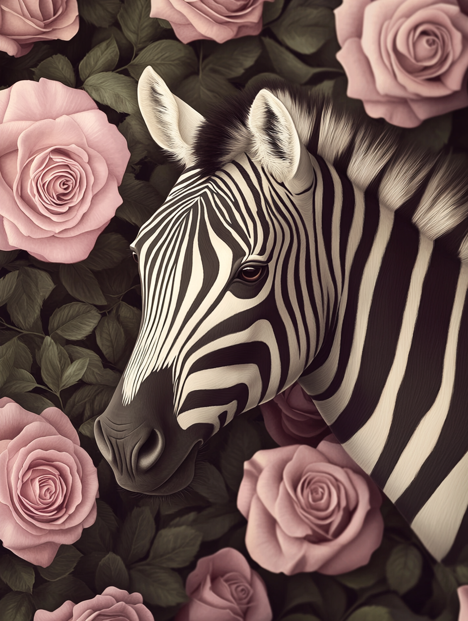 Black and Pastel Pink Stripes