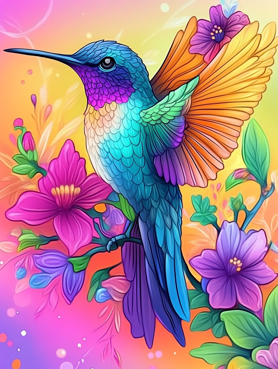 L'envolée artistique du colibri