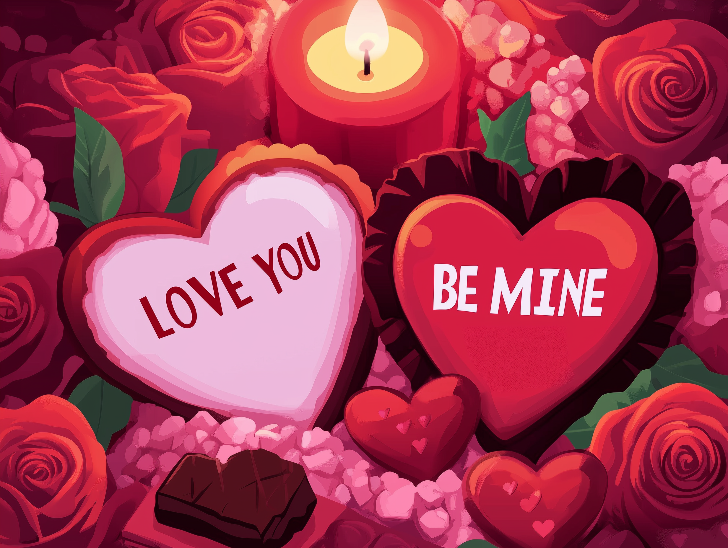 Gourmet and romantic declaration