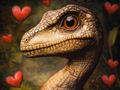 Les yeux d’un raptor amoureux