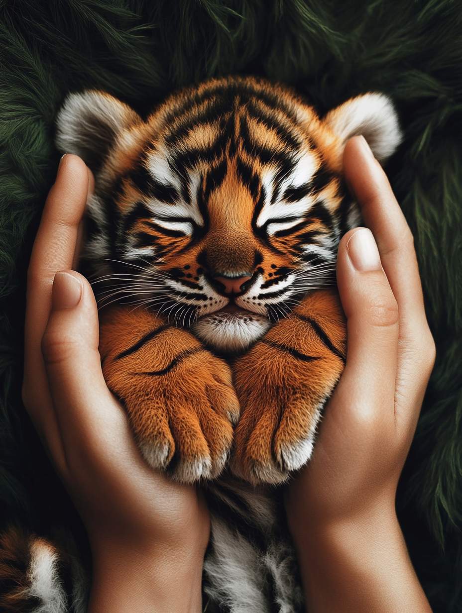 The Sleeping Baby Tiger
