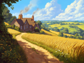 Matin calme à la campagne
