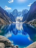Purity of a glacial lake