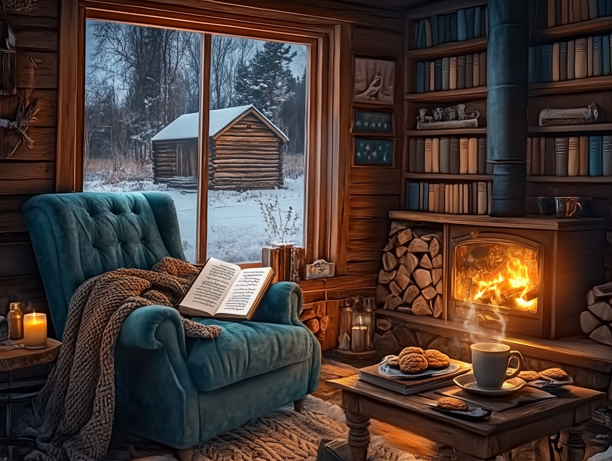Lecture et chaleur en hiver
