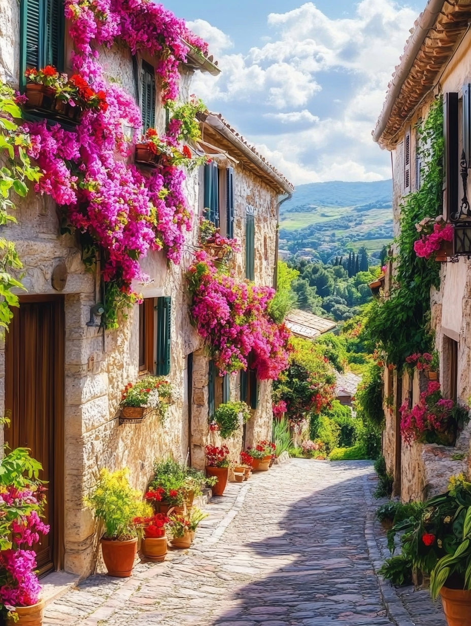 Village endormi sous le soleil