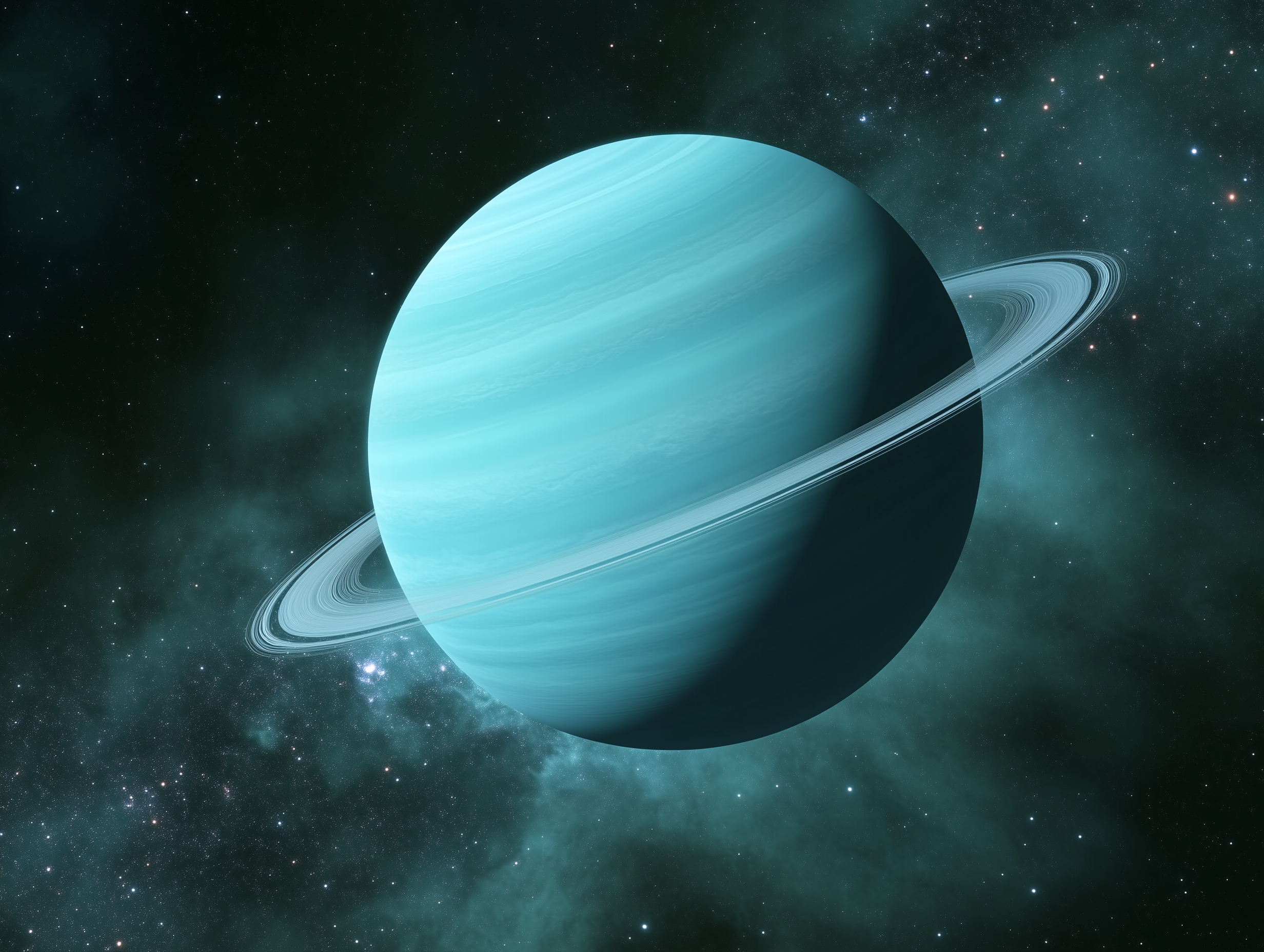 Anneaux glacés autour d’Uranus