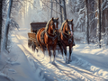 Winter Trails: A Duo in the Snow