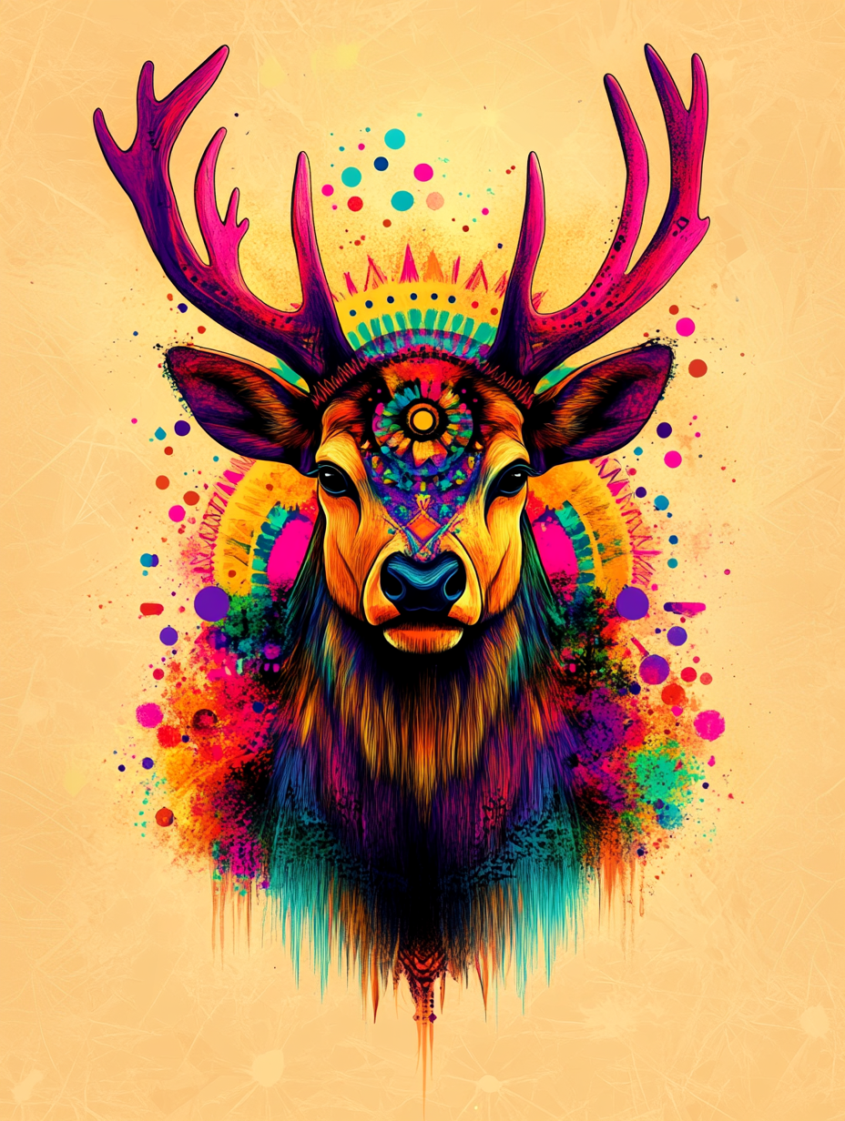 The bohemian energy of the deer